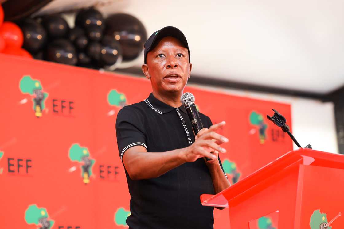 Julius Malema sang Shoot the Boer during the rally in Sharpeville Julius Malema sang Shoot the Boer during the rally in Sharpeville