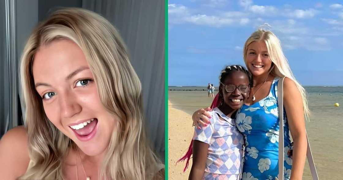 A woman took to TikTok to showcase how she teaches her little sister Afrikaans. A woman took to TikTok to showcase how she teaches her little sister Afrikaans.