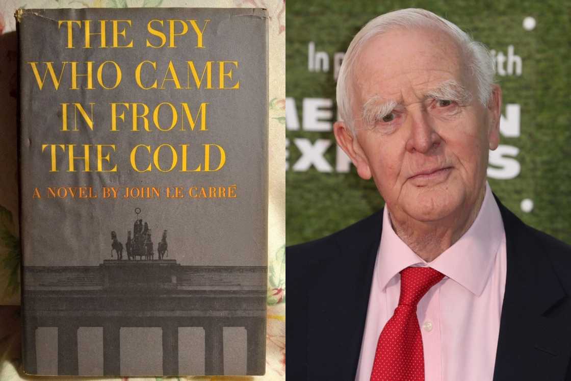 The Spy Who Came in from the Cold cover and John le Carré The Spy Who Came in from the Cold cover and John le Carré