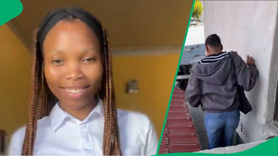 Woman shows weird apartment Woman shows weird apartment