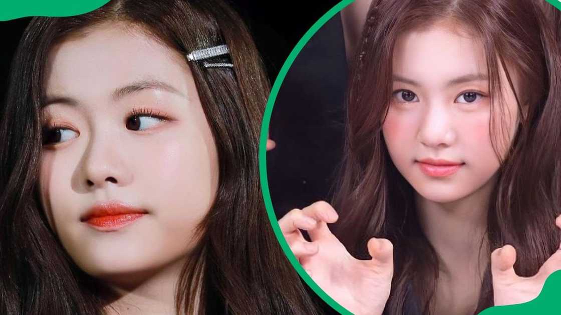 Kim Garam performing onstage (L). The former Le Sserafim member making a pose for a photo (R) Kim Garam performing onstage (L). The former Le Sserafim member making a pose for a photo (R)