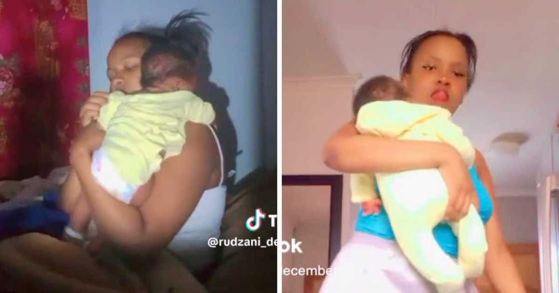 First time mum shows how sleepy she is First time mum shows how sleepy she is