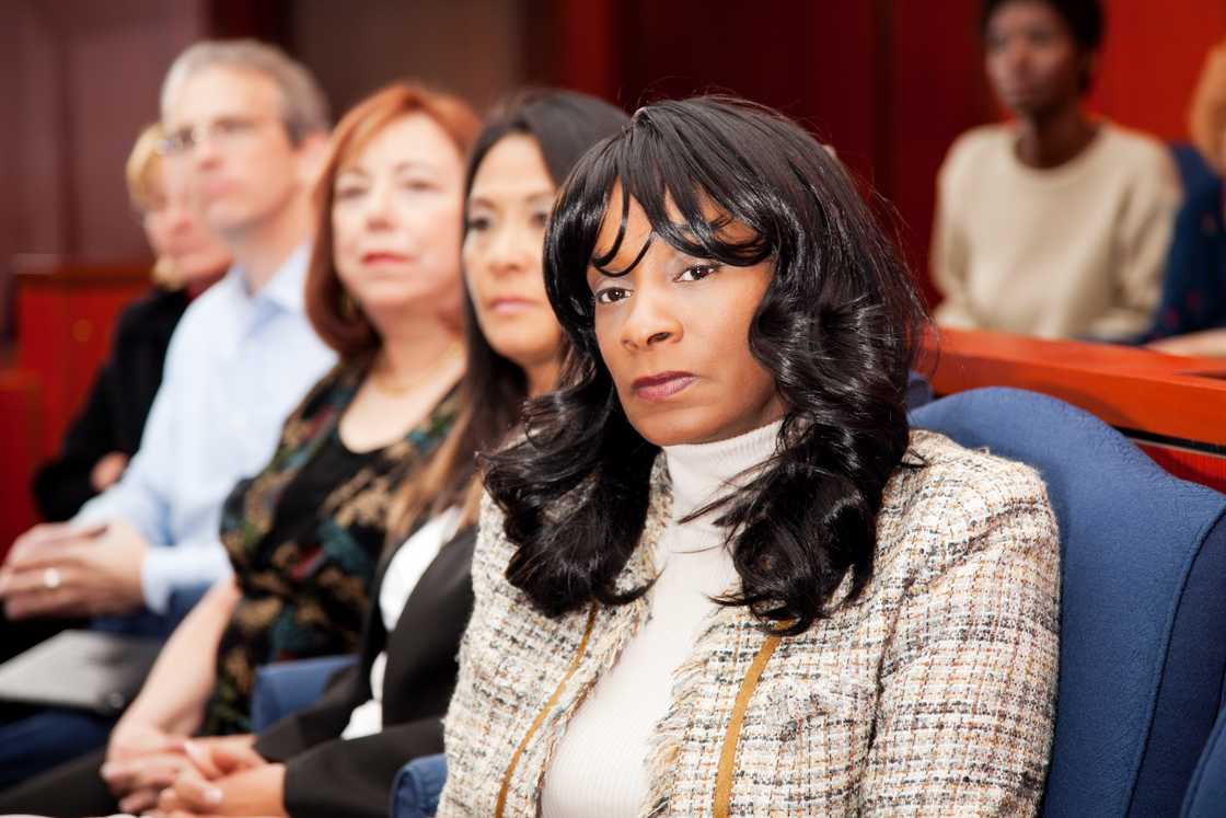 Members of a diverse jury Members of a diverse jury