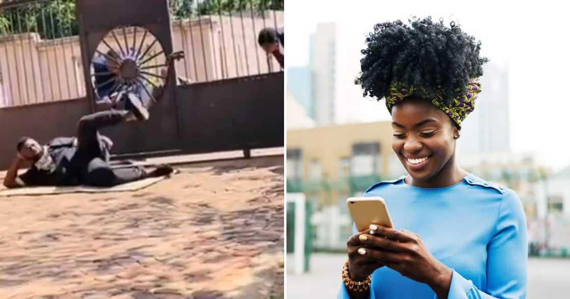 man lying on the ground during lobola man lying on the ground during lobola
