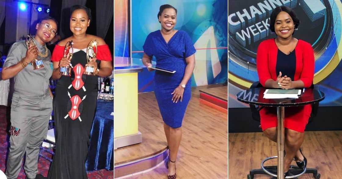 Kenyan woman Purity Museo's story of coming from being a cleaner to an award-winning TV news anchor is inspiring. Image: Twitter