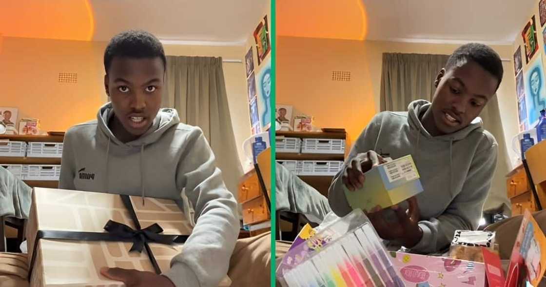 A content creator raved about his gifts from Mr Price including a phone A content creator raved about his gifts from Mr Price including a phone