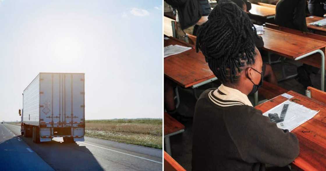 A truck carrying TVET exams was hijacked in Gauteng A truck carrying TVET exams was hijacked in Gauteng