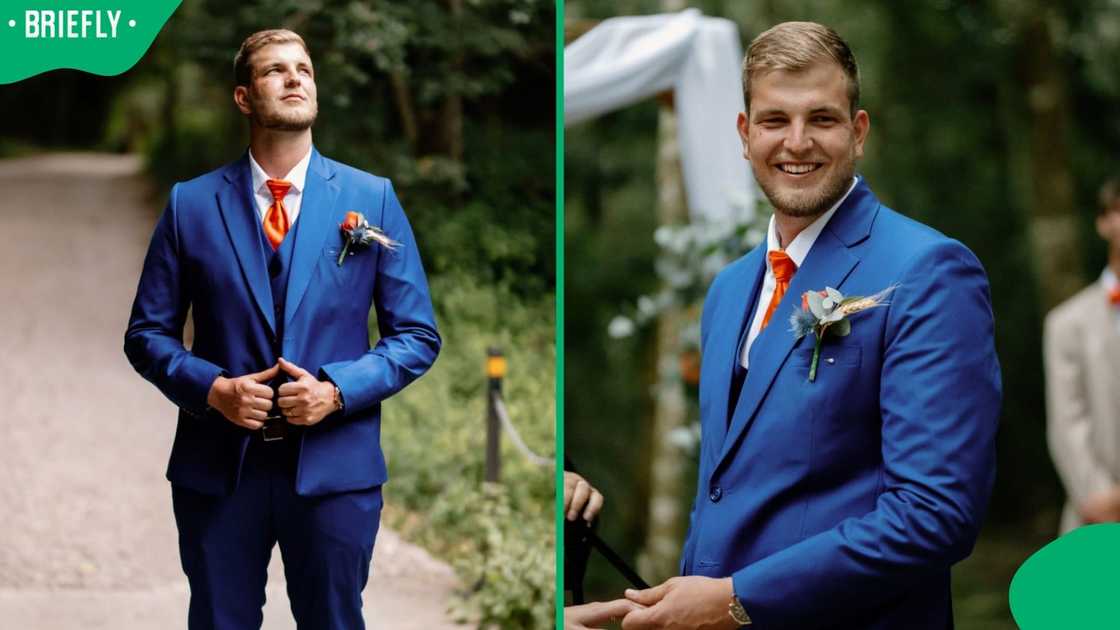 Eric Filmalter on his wedding day. Eric Filmalter on his wedding day.