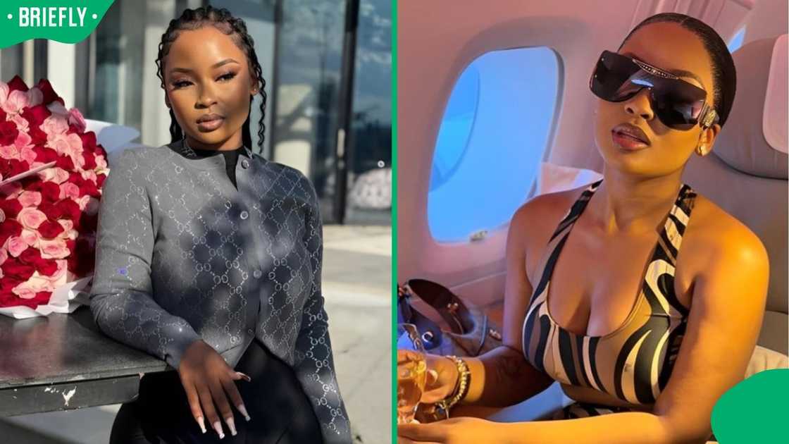 Cyan Boujee showed off her body in Dubai. Cyan Boujee showed off her body in Dubai.