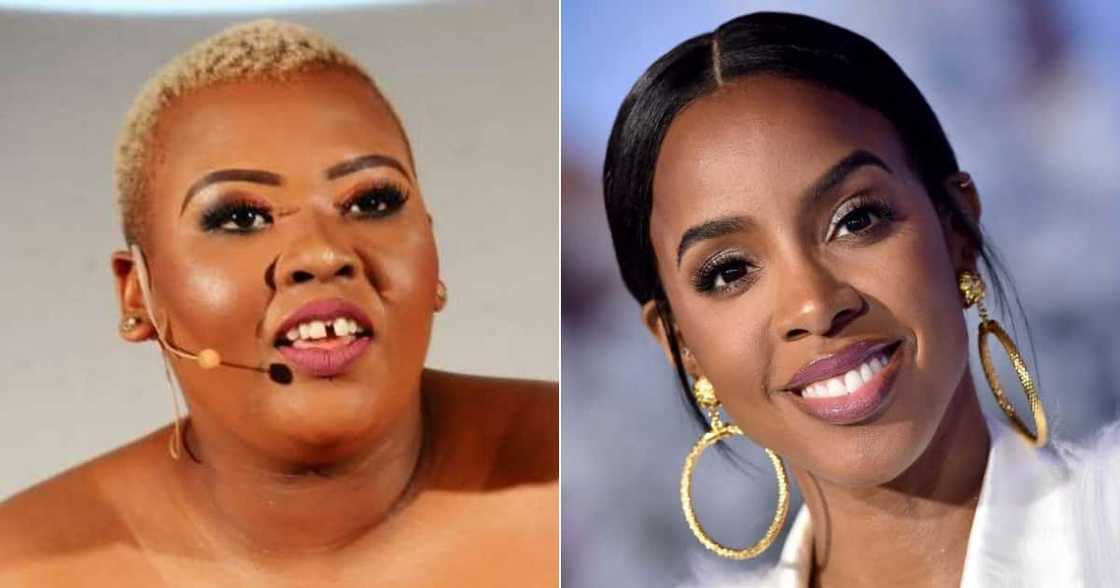 Anele Mdoda said Kelly is only pretty with makeup. Anele Mdoda said Kelly is only pretty with makeup.