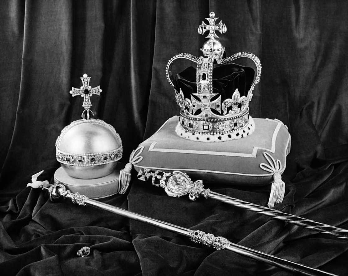 The Crown Jewels are estimated to be worth some £3 billion but only symbolically belong to the British monarch The Crown Jewels are estimated to be worth some £3 billion but only symbolically belong to the British monarch