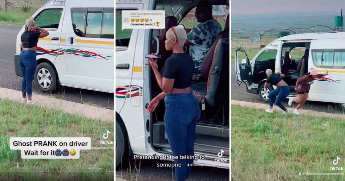 Woman pulls ghost prank on taxi driver Woman pulls ghost prank on taxi driver