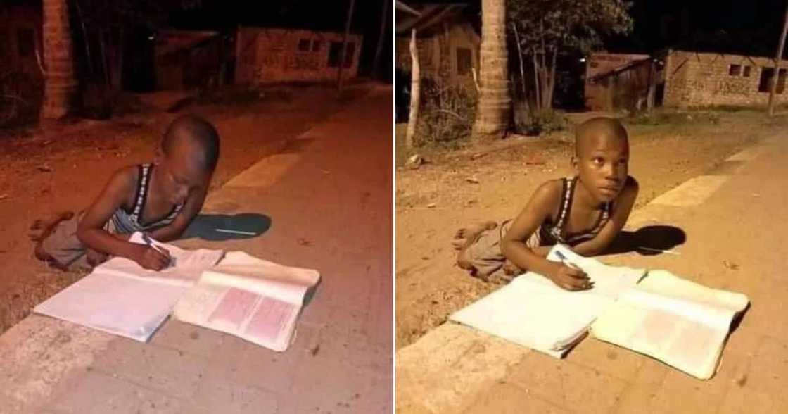 Snaps of young man, street lamp, schoolwork, social media Snaps of young man, street lamp, schoolwork, social media