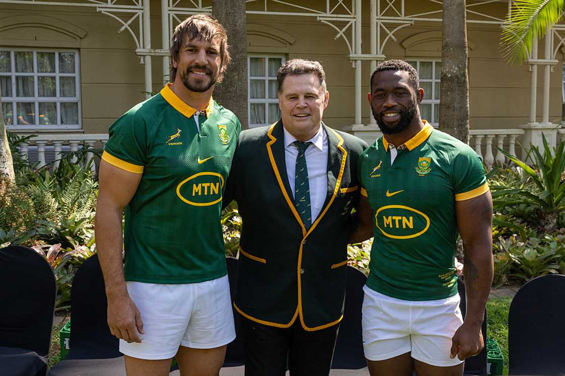 Rassie Erasmus Siya Kolisi Eben Etzebeth Rassie Erasmus Siya Kolisi Eben Etzebeth