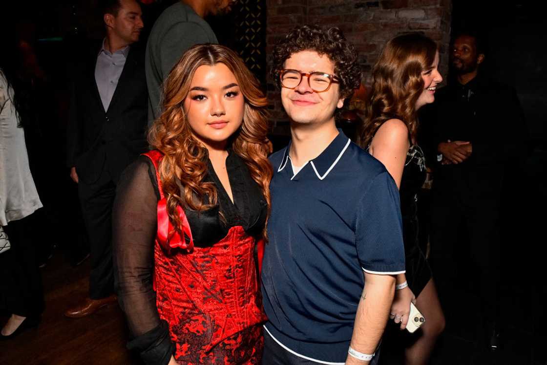 Elizabeth Yu and Gaten Matarazzo Elizabeth Yu and Gaten Matarazzo