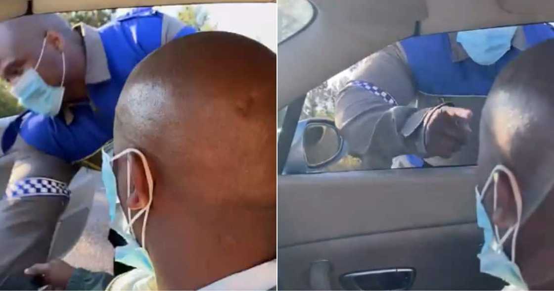 Video of Traffic Cop Slapping Bentley Driver Has Mzansi Shook Video of Traffic Cop Slapping Bentley Driver Has Mzansi Shook