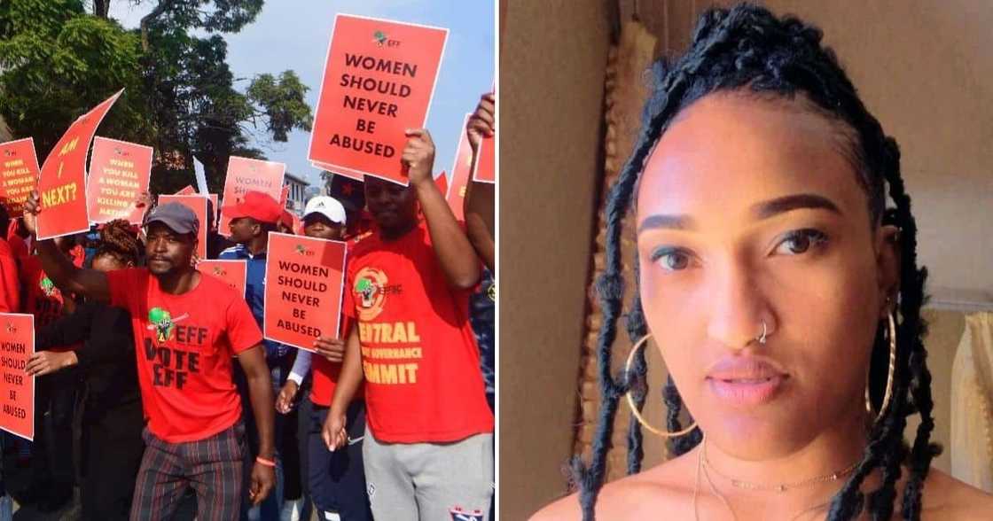 3 men, suspects, killing, Hillary Gardee, court appearance, EFF, bail application 3 men, suspects, killing, Hillary Gardee, court appearance, EFF, bail application