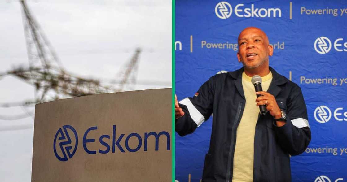 A TikTok video showcasing Eskom's Valentine's Day message to South Africa.