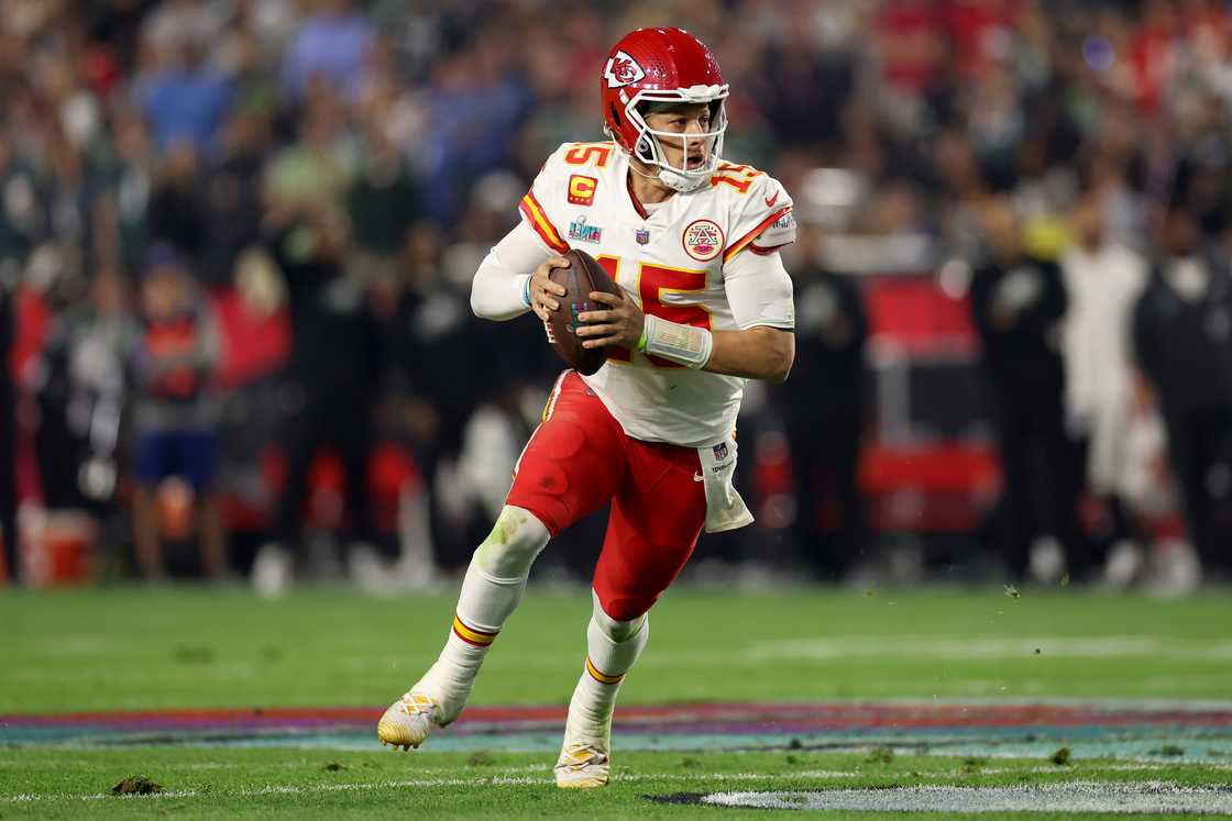 Patrick Mahomes at State Farm Stadium in Glendale, Arizona