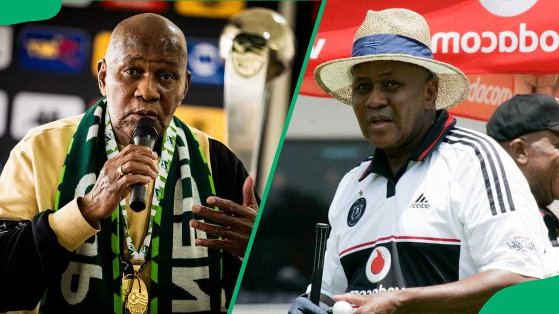 Kaizer Motaung attending different events at different places