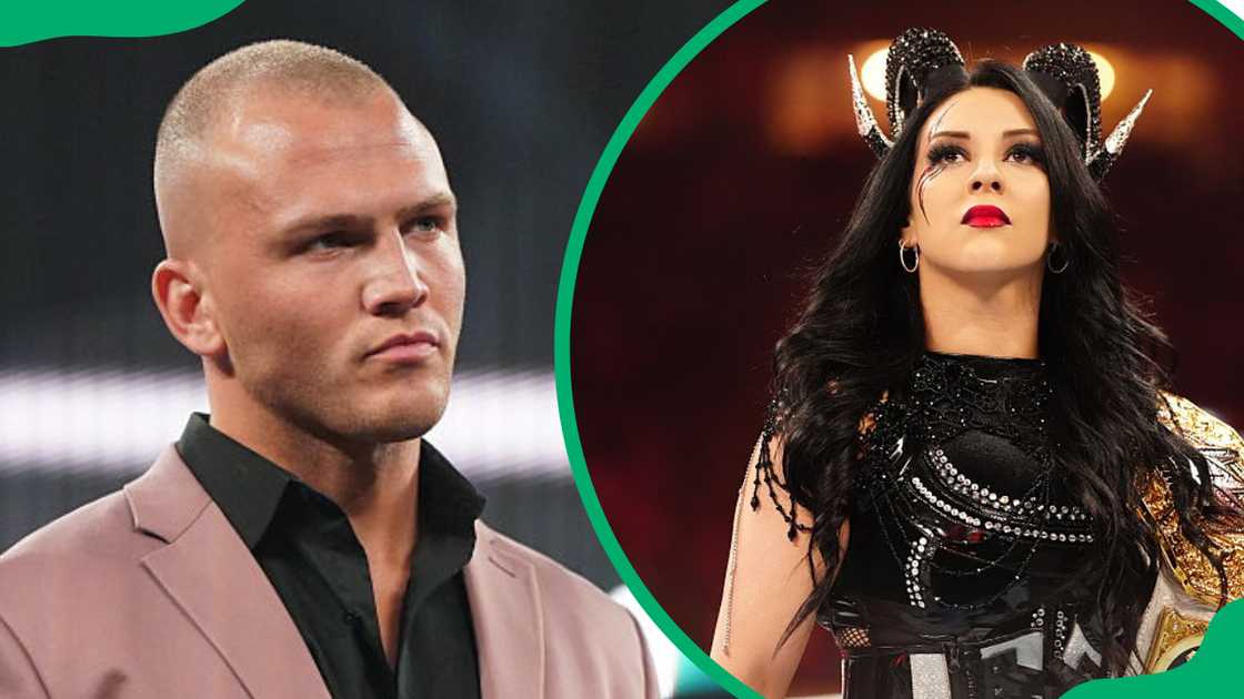 Myles Borne at the WWE Performance Centre in 2025 (L). Stephanie Vaquer at the Petco Park in 2025 (R)