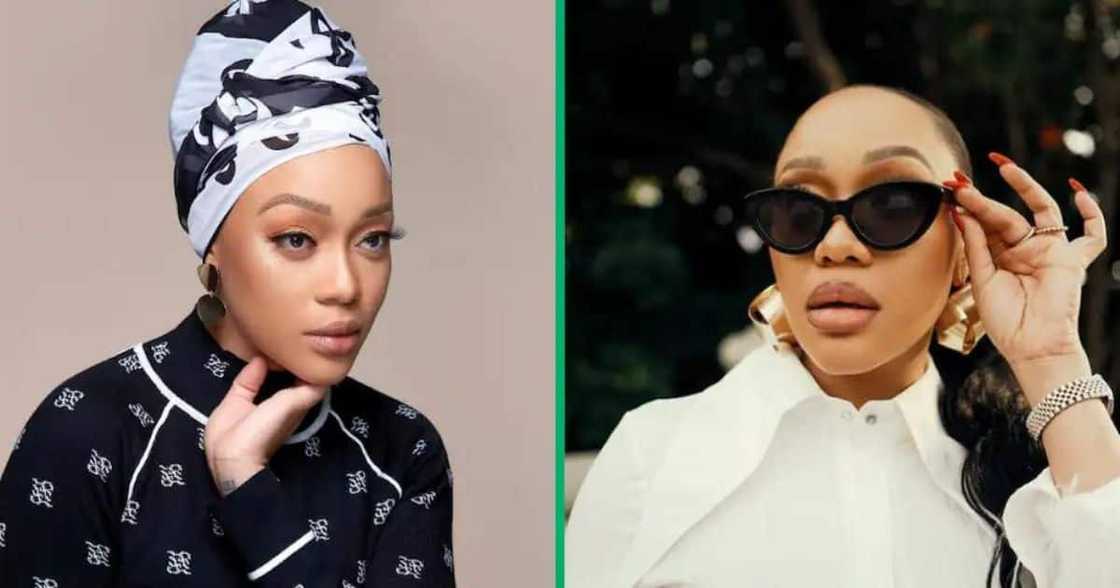 Thando Thabethe impresses with hr natural hairl.