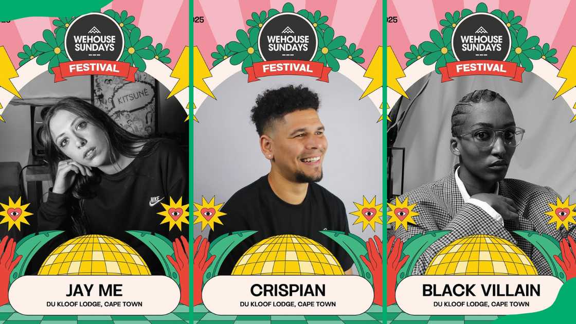 Artists Jay Me, Crispian and Black Villain (L-R)