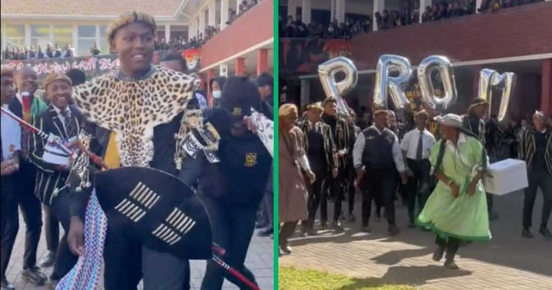 High school pupils threw a promposal at Newcastle High School in KwaZulu-Natal High school pupils threw a promposal at Newcastle High School in KwaZulu-Natal