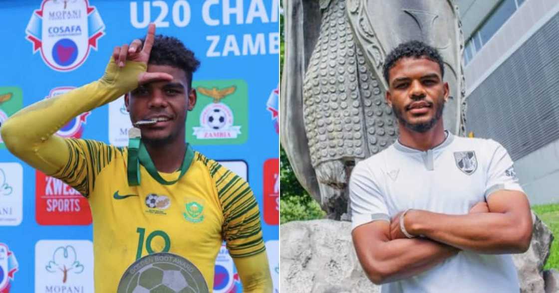 Lyle Foster, Belgian side, KV Westerlo, on loan from Vitoria Guimaraes Lyle Foster, Belgian side, KV Westerlo, on loan from Vitoria Guimaraes