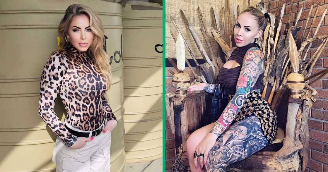 Jojo Robinson showed off her new leg tattoo Jojo Robinson showed off her new leg tattoo