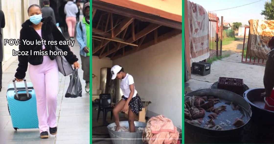 SA student washing blankets SA student washing blankets