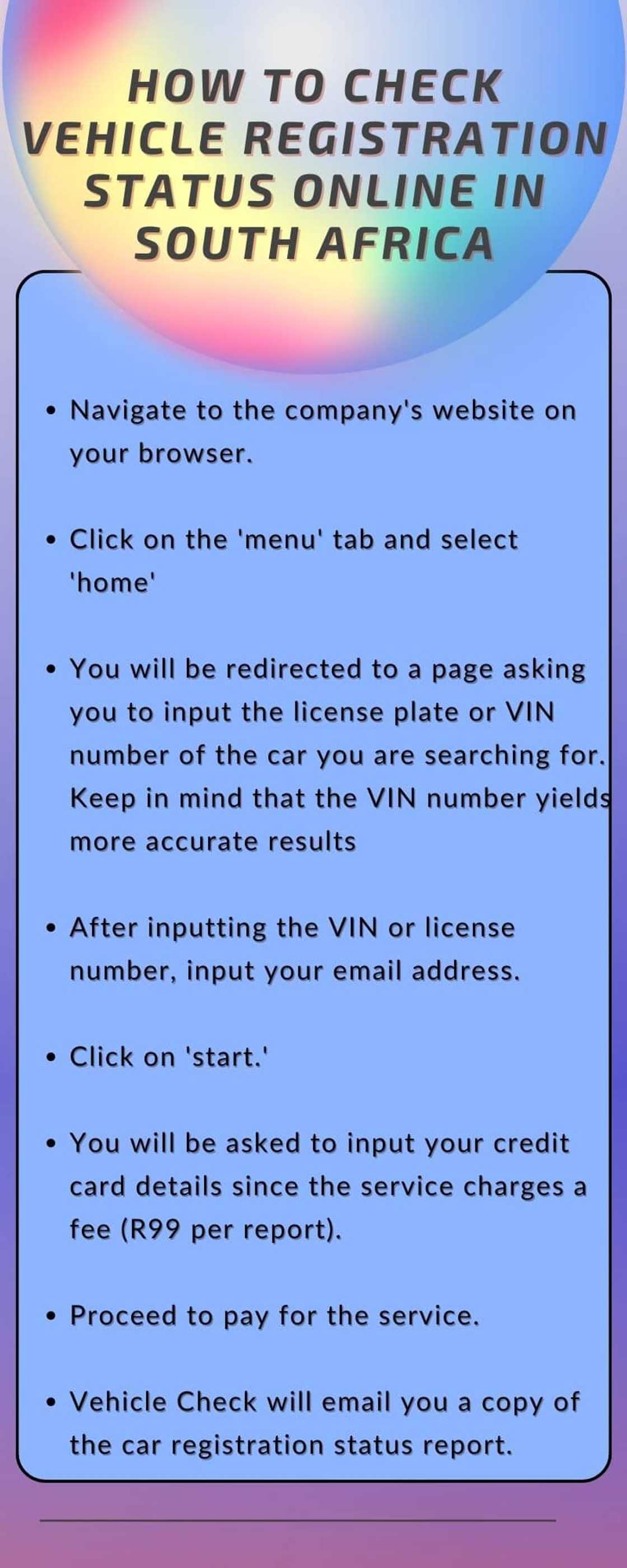 How to check vehicle registration status online in South Africa How to check vehicle registration status online in South Africa