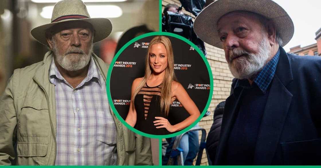 Collage images of Barry Steenkamp and his daughter Reeva, who was murdered by Oscar Pistorius