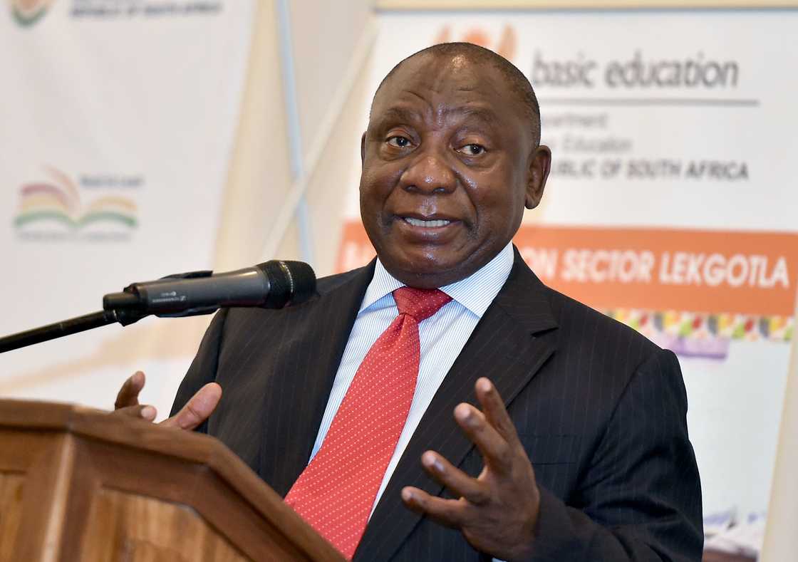 A picture of President Cyril Ramaphosa. A picture of President Cyril Ramaphosa.