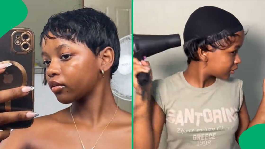 TikTok users were impressed by a lady's hairstyle tutorial, which she shared on the app TikTok users were impressed by a lady's hairstyle tutorial, which she shared on the app