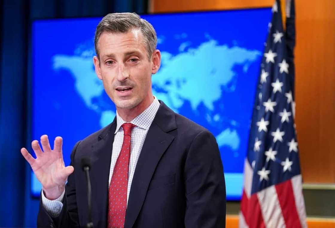 US State Department spokesman Ned Price -- seen here in January 2022 -- rebuffed comments that Washington was to blame for delays in wrapping up negotiations over reviving the 2015 Iran nuclear deal US State Department spokesman Ned Price -- seen here in January 2022 -- rebuffed comments that Washington was to blame for delays in wrapping up negotiations over reviving the 2015 Iran nuclear deal