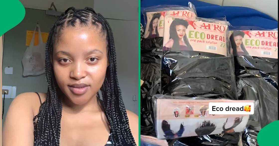 A hairstylist showed a client's new faux loc hairstyle and the R2,250 price tag A hairstylist showed a client's new faux loc hairstyle and the R2,250 price tag