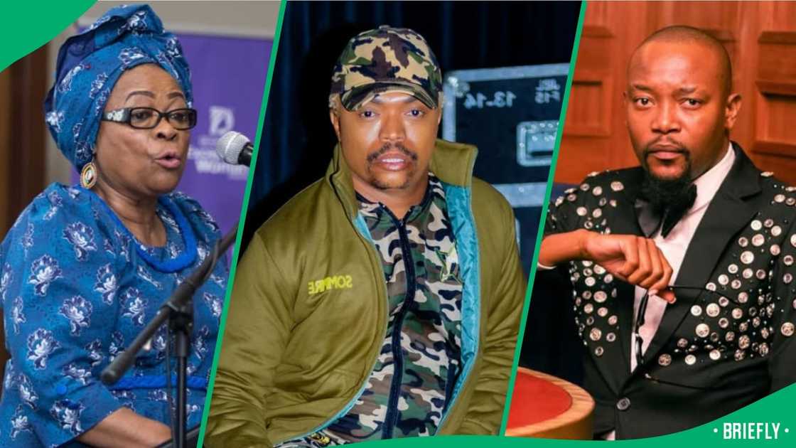 Moshe Ndiki and Somizi Mhlongo are allegedly not on good terms