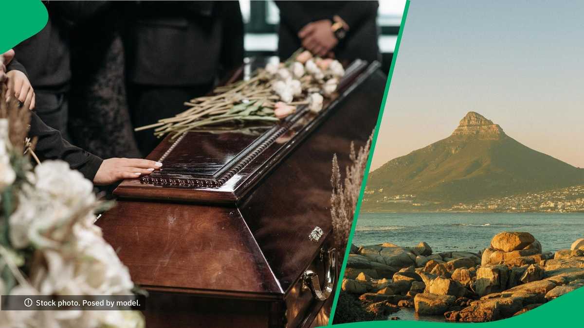 Men carry coffin on foot through Cape Town in TikTok video
