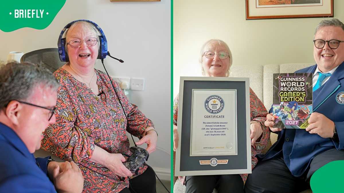 Photo : briefly.co.za 78-year-old granny makes gaming history as record-breaking Fortnite streamer