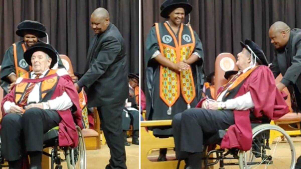 UJ Celebrated 80-Year-Old PhD Graduate Who Took the Graduation Platform ...