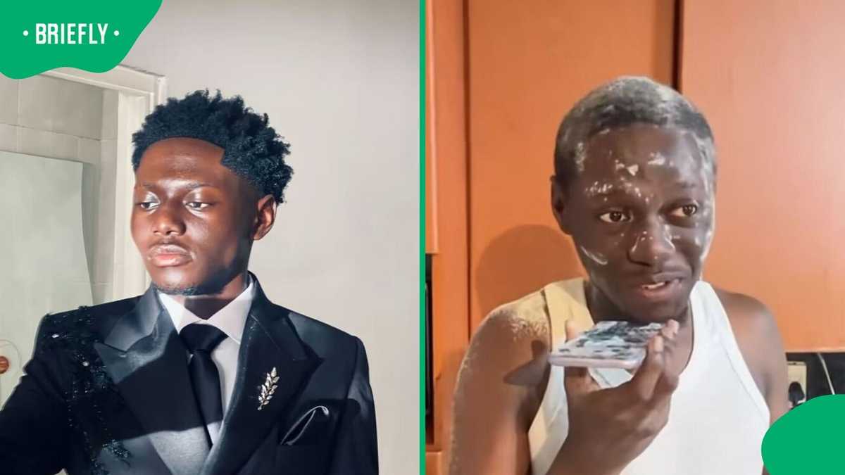 Congolese matriculant showered with powder celebrating 2025 matric results