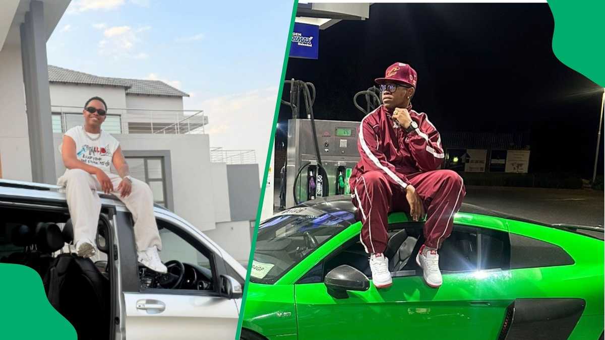 "Too blessed": Ghost Hlubi flashes his luxury vehicles in driveway, Mzansi questions if he sold some