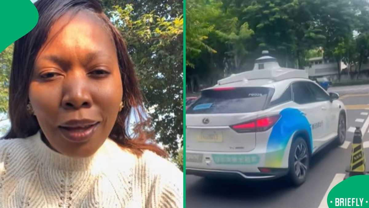 A South African woman in China shared her first experience riding in a driverless taxi