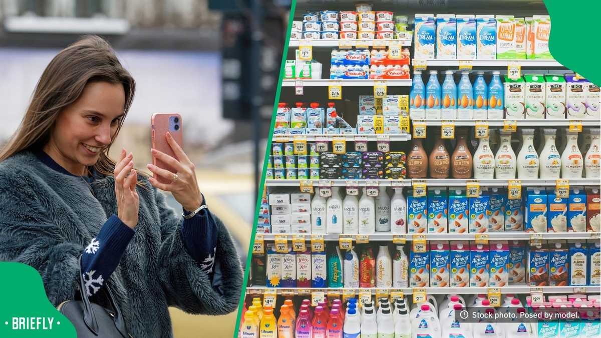"In Cyril's economy": Woman plugs Cape Town store selling 50% off dairy products, saves over R500