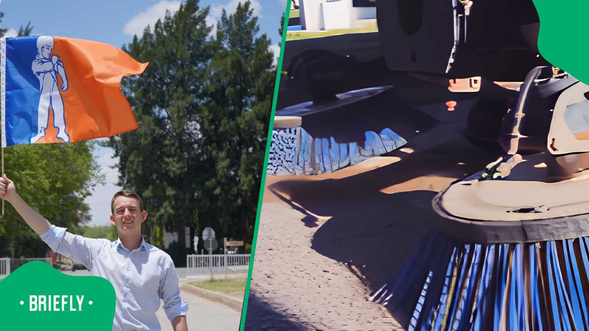 "Can someone tag Ramaphosa, please": Orania's street-cleaning method impresses