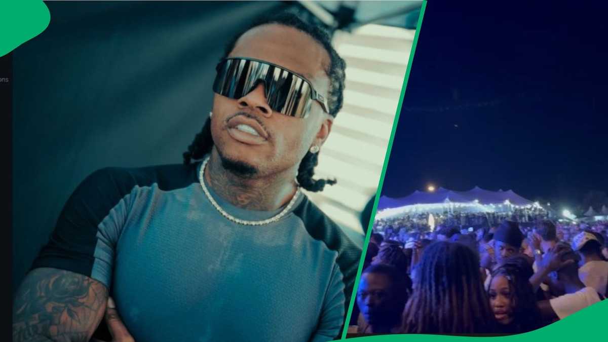 Gunna' rocks South African flag regalia at Milk + Cookies Festival in Johannesburg