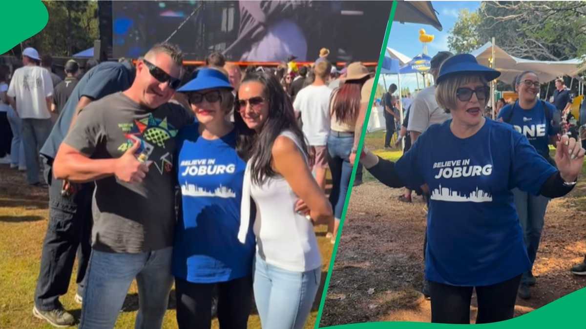 "Most famous gogo": Helen Zille has fun at a Joburg concert and the crowd can't get enough of her