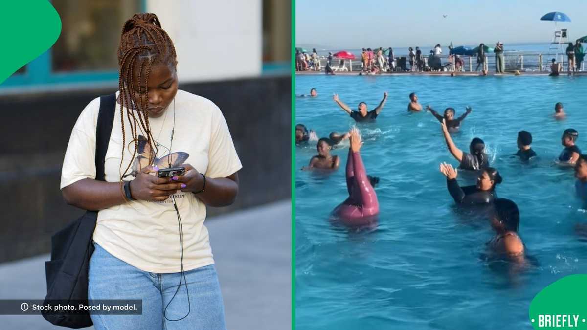 "Even law enforcement is here": Cape Town swimmers allegedly toyi-toyi to stay in pool