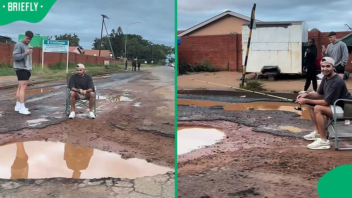 "Is this AI?": Social media reacts as man re-enacts Helen Zille pothole stunt in Viral TikTok video